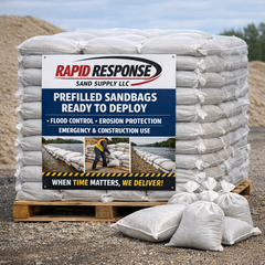 Rapid Response Prefilled Sandbags for Flood Control & Erosion Protection